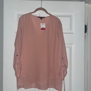 Rose colored blouse with tag